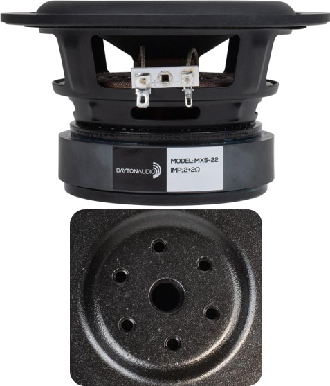 Max-x MX5-22 under spider and motor venting